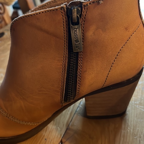 𝅺bussola Reikiavik side zip leather ankle boot toffee tan bootie 39 8.5 - Picture 6 of 16